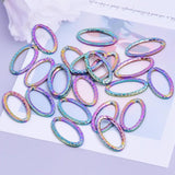 20pcs Lot Oval Pendant Charm Stainless Steel DIY Jewelry Necklaces Supplies