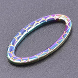 20pcs Lot Oval Pendant Charm Stainless Steel DIY Jewelry Necklaces Supplies