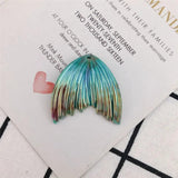 10Pcs Resin Fishtail Charm Pendant DIY Jewelry Accessories