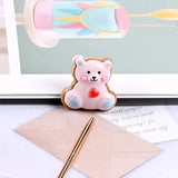 10Pcs Japan Heart Bear Resin Charms DIY Patch Findings Earrings