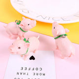 2pcs Korea Dog Pig Mynah Resin Charms DIY Findings Animal Keychain Earrings Pend