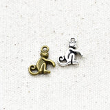 25pcs Double Sided Monkey Charms for DIY Jewelry Making