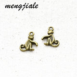 25pcs Double Sided Monkey Charms for DIY Jewelry Making