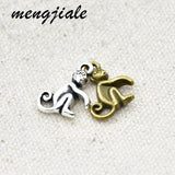 25pcs Double Sided Monkey Charms for DIY Jewelry Making