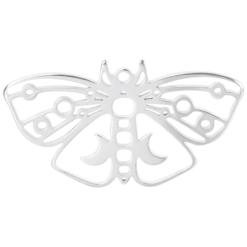 5PCS Stainless Steel Butterfly Charm Pendant DIY Necklace Bracelet Earrings
