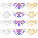 5PCS Stainless Steel Butterfly Charm Pendant DIY Necklace Bracelet Earrings