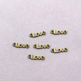 80pcs Antique Bronze Love Charms for Jewelry Making