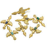 5Pcs Stainless Steel Angel Wings Holy Sword Charm Pendant