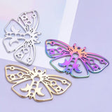 10 Pcs Butterfly Rainbow Palm Pendants Charms Jewelry Making Supplies
