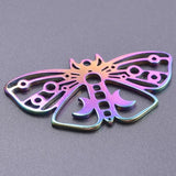 10 Pcs Butterfly Rainbow Palm Pendants Charms Jewelry Making Supplies