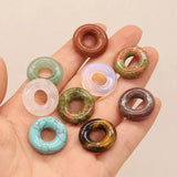 5 PCS Natural Stone Pendant Beads 20x20mm DIY Jewelry Making Accessories