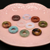 5 PCS Natural Stone Pendant Beads 20x20mm DIY Jewelry Making Accessories