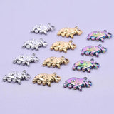 10pcs Stainless Steel Elephant Pendant Necklaces for Men Women