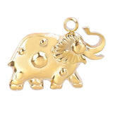 10pcs Stainless Steel Elephant Pendant Necklaces for Men Women