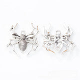 10Pcs Spider Halloween Charms 35x30mm Antique Bronze Silver Pendant DIY Jewelry
