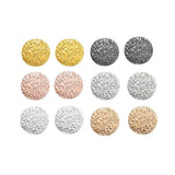 20mm Double Bright Sand Frosted Earrings DIY Necklace Accessories