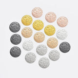 20mm Double Bright Sand Frosted Earrings DIY Necklace Accessories