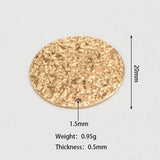 20mm Double Bright Sand Frosted Earrings DIY Necklace Accessories