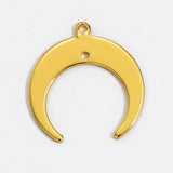 Moon Pendant Earrings Charm Necklace Pendant for DIY Jewelry Making