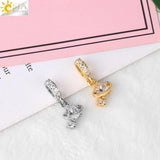 CSJA Planet Charms Cubic Zirconia Earrings S808