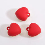 10pcs Enamel Heart Love Charms Three Colors for Jewelry Making DIY