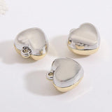 10pcs Enamel Heart Love Charms Three Colors for Jewelry Making DIY