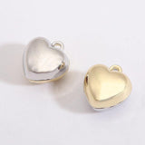 10pcs Enamel Heart Love Charms Three Colors for Jewelry Making DIY