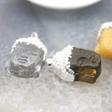 Buddha Head Pendant Natural Stone Necklace DIY Jewelry Women