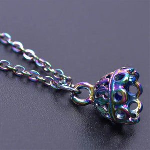 20pcs Rainbow Lampshade Lace Bead Caps Charms Pendant DIY Jewelry Making