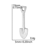 70pcs Retro Silver Shovel Charms for Jewelry Making