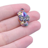 10PCS/Lot Crystal Charms Alloy Skull Pendant DIY Jewelry Making Supplies