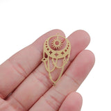 4Pcs Brass Sun Star Charms for Jewelry Making DIY Earrings Necklace Keychain