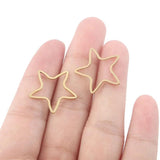 10Pcs Stainless Steel Triangle Round Charms for DIY Jewelry Making