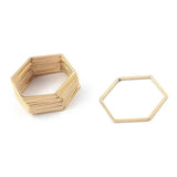 10Pcs Stainless Steel Triangle Round Charms for DIY Jewelry Making