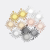 Brass Double-hung Sunflower Pendant for Jewelry Making