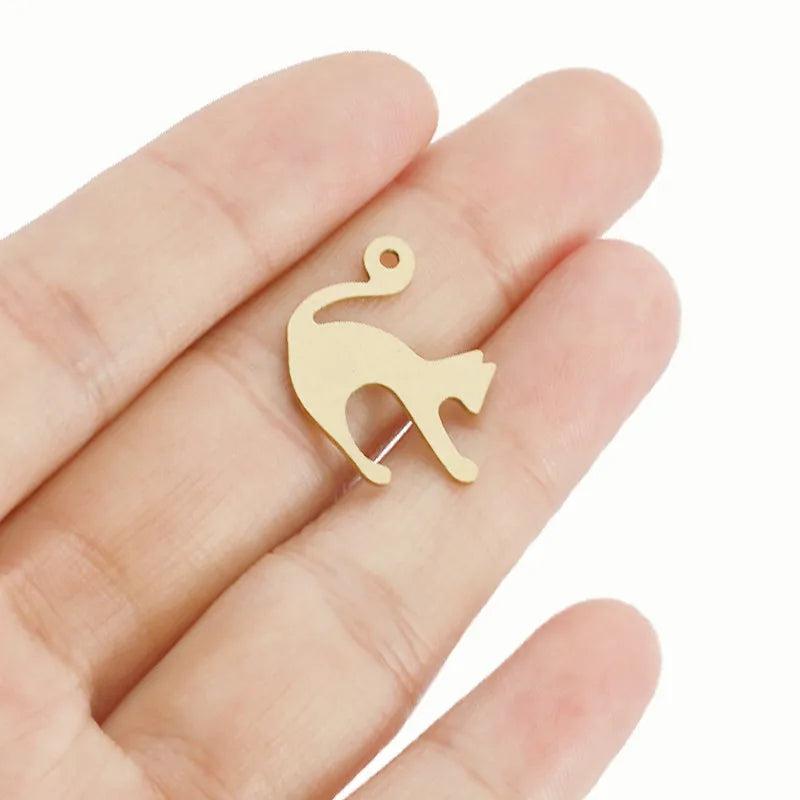 10Pcs Brass Animals Shape Charms for Jewelry Making DIY Earrings