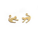 10Pcs Brass Animals Shape Charms for Jewelry Making DIY Earrings