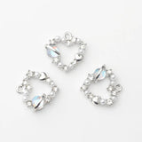Heart Charms Pendant 6PCS/lot for DIY Necklace Jewelry Making