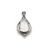 1 Pc Natural Stone Water Drop Shape Pendant Necklace