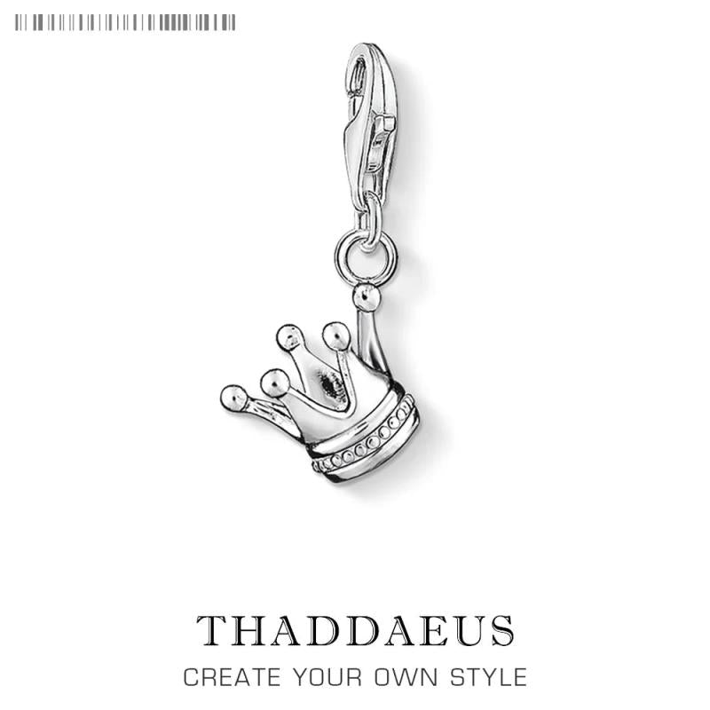 King Crown Pendant Charm Necklace for Women Men