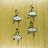 10pcs Ballet Girls Enamel Charm for DIY Jewelry Making