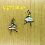 10pcs Ballet Girls Enamel Charm for DIY Jewelry Making
