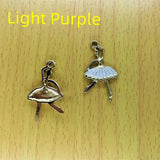 10pcs Ballet Girls Enamel Charm for DIY Jewelry Making
