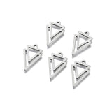 Stainless Steel Double Triangle Charms Pendant for DIY Jewelry Making