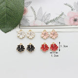 20pcs Flower Charms Drop Oil Charm Plant Pendant for DIY Bracelet Necklace
