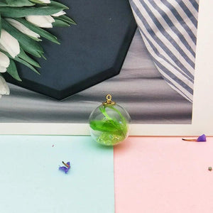 10pcs Feather Rhinestone Ball Charms Glass Pendants Fit Earring Hair Jewelry