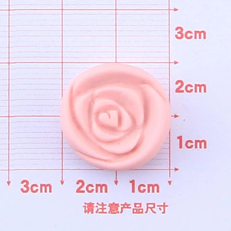 Colorful Resin Flower Cabochons 20pcs - Girls Hairclip Scrapbooking Resins
