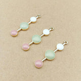 10pcs Geometric Floating Enamel Charms Pendant for Jewelry Making