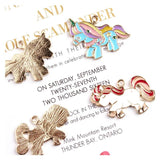 10 Unicorn Enamel Charms Bracelet Pendant Rainbow DIY Earring YZ136