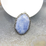Soldered Bronze Bezel Stone Vintage Pendant Necklace